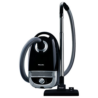 Miele C2 Powerline Dustbag Cylinder Vacuum Cleaner, Black Miele C2 Powerline Dustbag Cylinder Vacuum Cleaner, Black